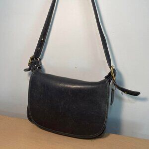 Coach Black Leather Shoulder Bag #9951